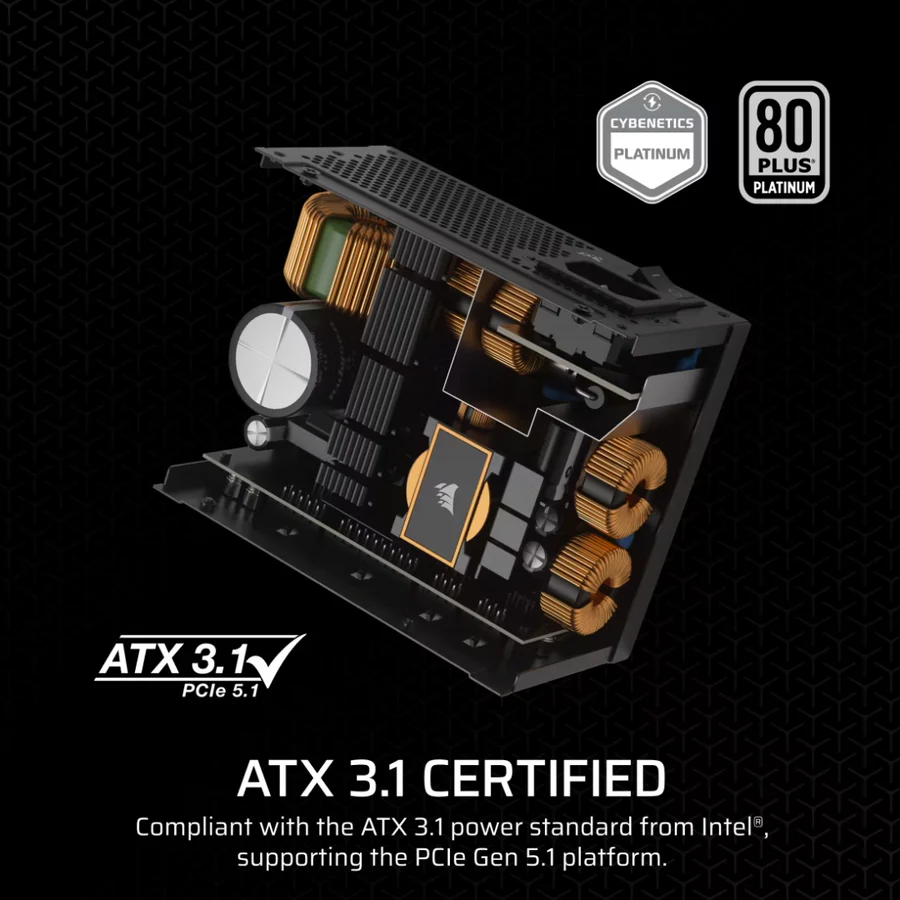 Default Corsair SF1000 SFX 1000W 80+ PLATINUM Fully Modular Power Supply CP-9020257-NA - Image 2