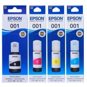 Default Epson 001 Original Inks C13T03Y100 C13T03Y200 C13T03Y300 C13T03Y400 for Epson L4150 / L4160