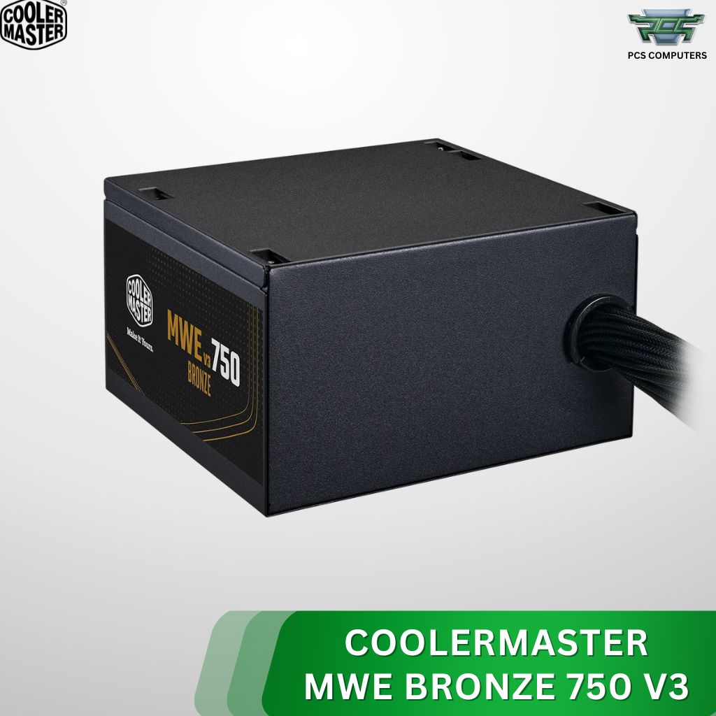Cooler Master MWE Bronze 750 V3 Power Supply - 750W 80 Plus Bronze ATX 3.1 Non-Modular PSU Black - Image 2