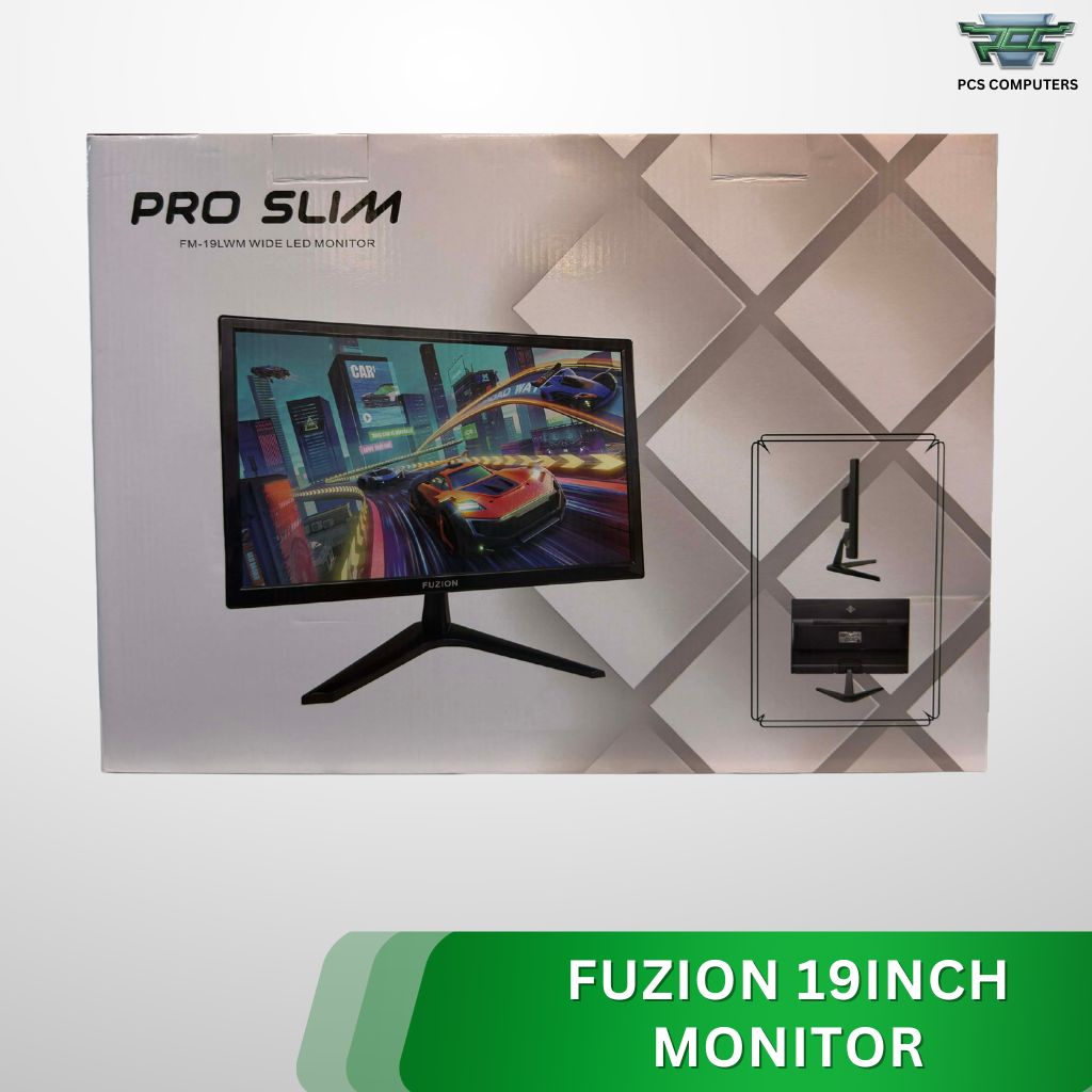 FUZION PRO SLIM FM-19LWM 19" Wide LED Monitor | 75Hz | 1440x900 | HDMI & VGA - Image 2