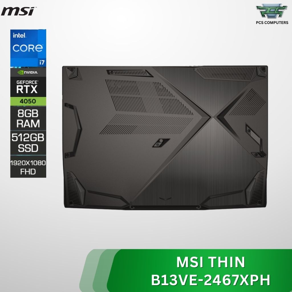 MSI Thin 15 B13VE-2467XPH | Core i7-13620H | RTX 4050 6GB | 8GB RAM | 512GB SSD | 144Hz | Grey - Image 3