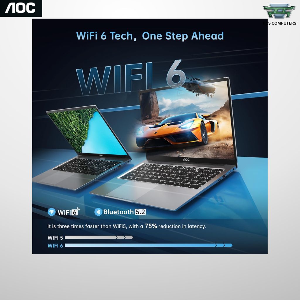 AOC Noble 15 N156P25-F7D4G/71 Laptop | AMD Ryzen 5 7430U | 16GB DDR4 | 512GB SSD | 15.6" FHD IPS | Windows 11 | Free Mouse & Mousepad | Up to 2 Years Warranty* - Image 5