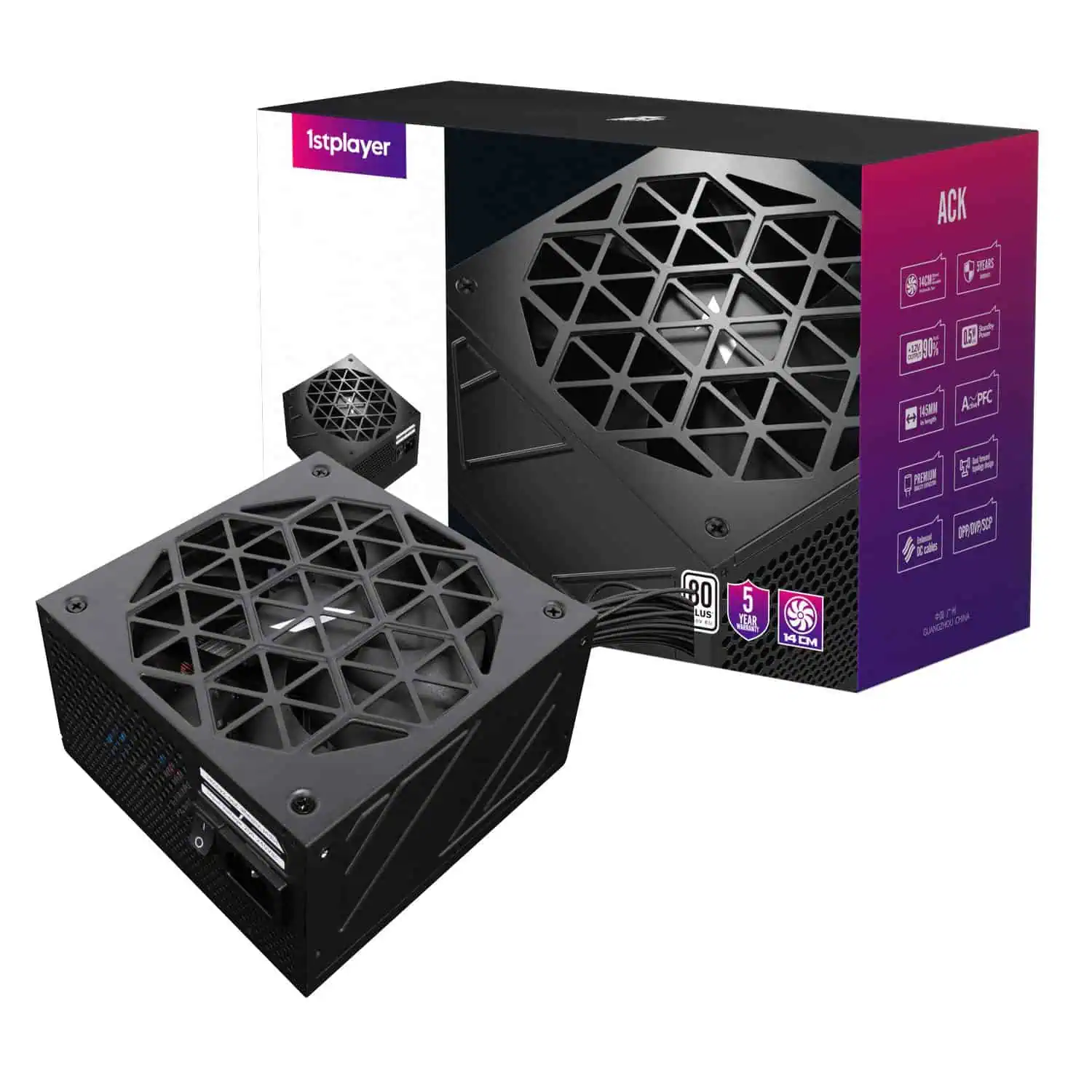 1stPlayer ACK Standard 750W 80+ Power Supply Unit