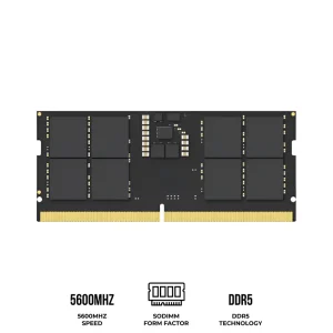 Lexar 32GB DDR5 5600MHz CL46 SODIMM Laptop Memory (LD5S32G56C46ST-BGS)