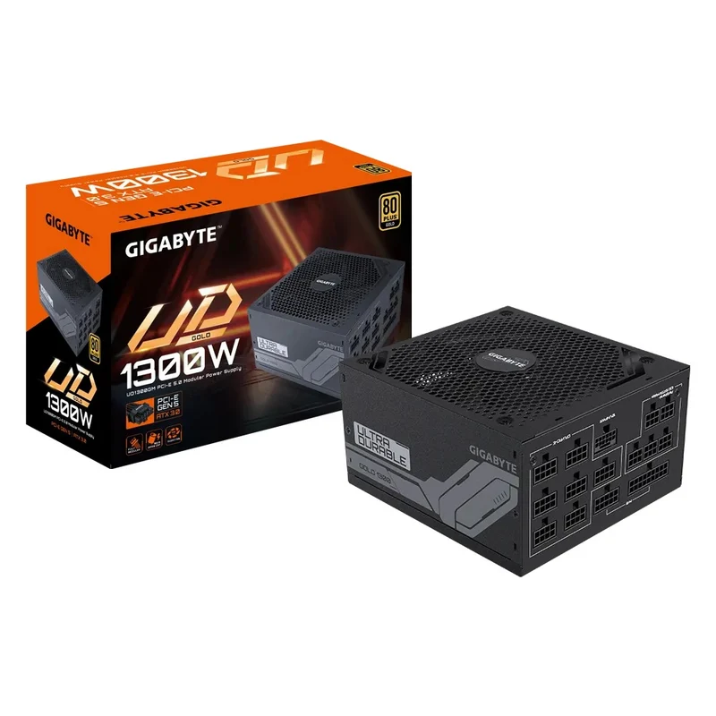 Gigabyte GP-UD1300GM PG5 1300W 80+ Gold PCIE GEN 5.0 ATX 3.0 Fully Modular Power Supply