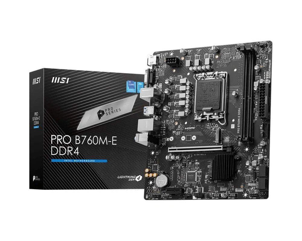 MSI Pro B760M-E DDR4 Motherboard