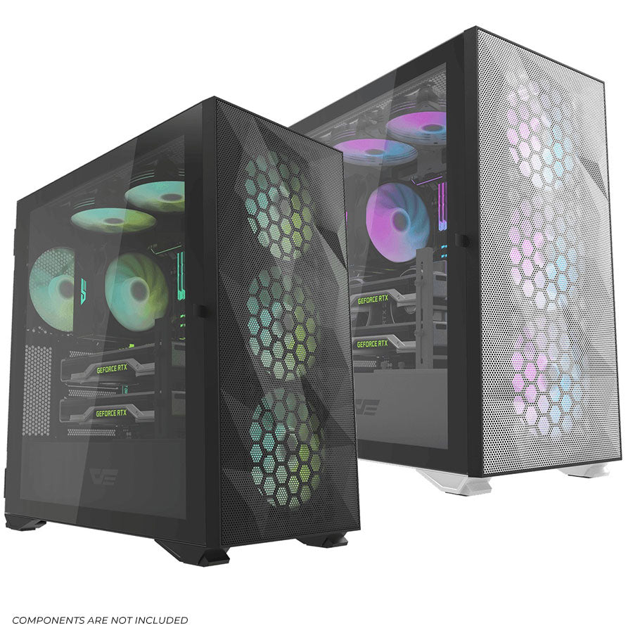 Darkflash DLX21 Mesh EATX PC Case (Black, White) - Image 6