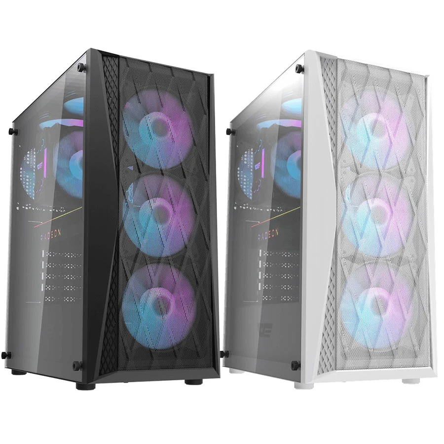Darkflash DLX21 Mesh EATX PC Case (Black, White)