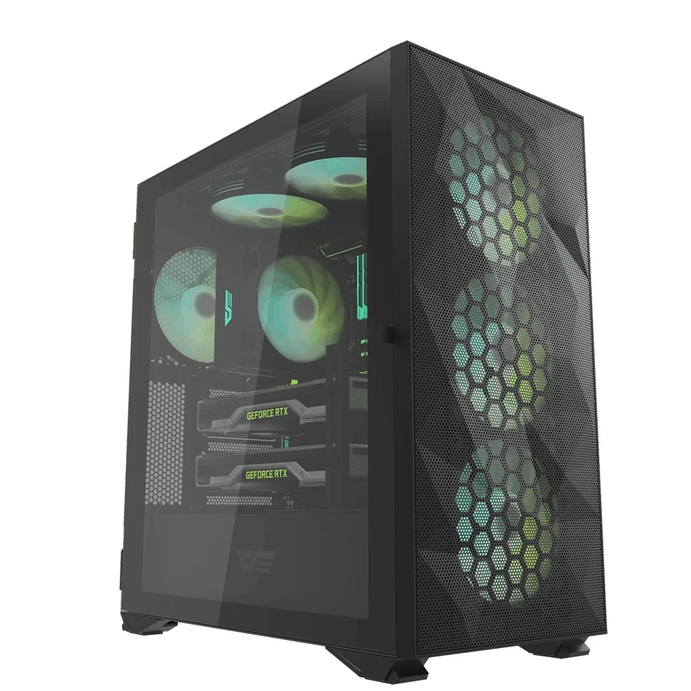 Darkflash DLX21 Mesh EATX PC Case (Black, White) - Image 5