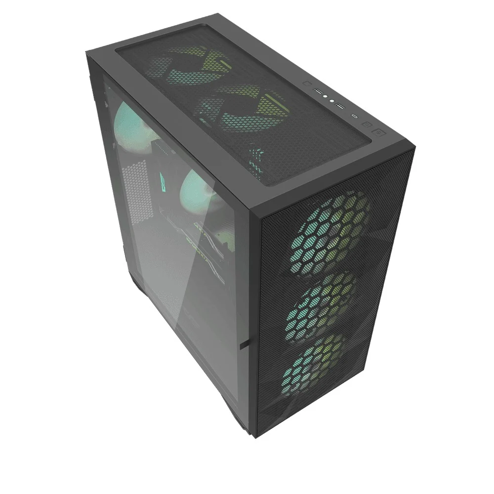 Darkflash DLX21 Mesh EATX PC Case (Black, White) - Image 2
