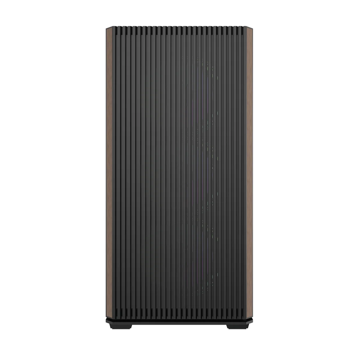 DarkFlash DS900WS Luxury ATX Front Wood Style Panoramic Side Glass Panel PC Case (Black, White) - Image 4