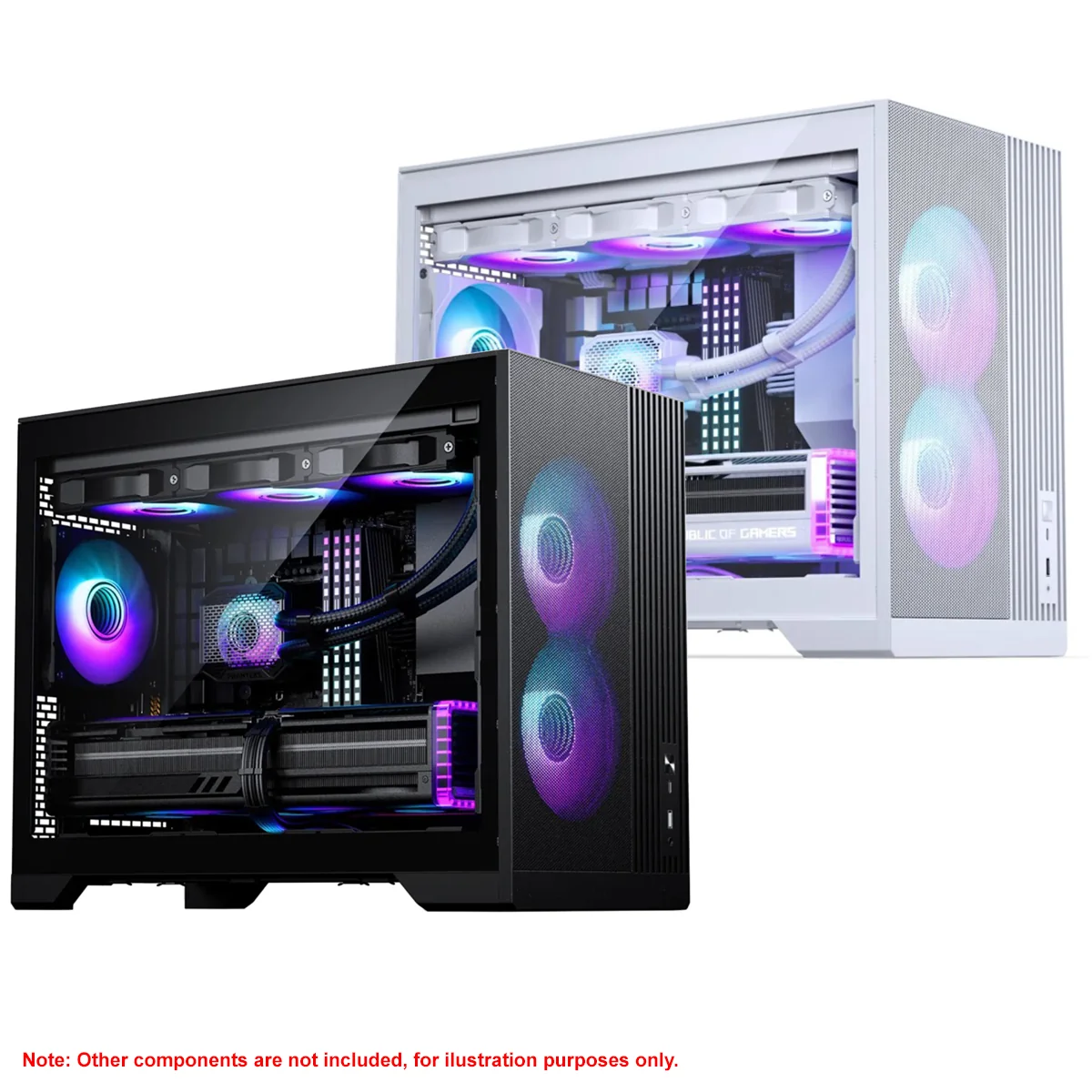 Phanteks XT M3 Tempered Glass Window Compact mATX Gaming Case (Black, White)
