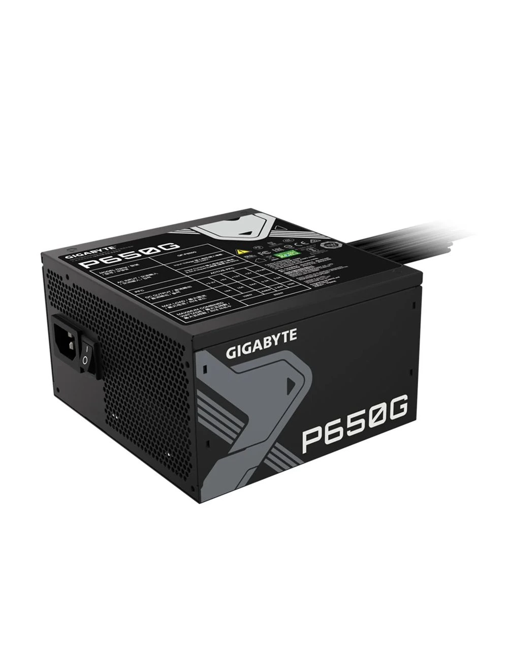 Gigabyte P650G 650W 80 Plus Gold Power Supply (GP-P650G-PG5) - Image 2