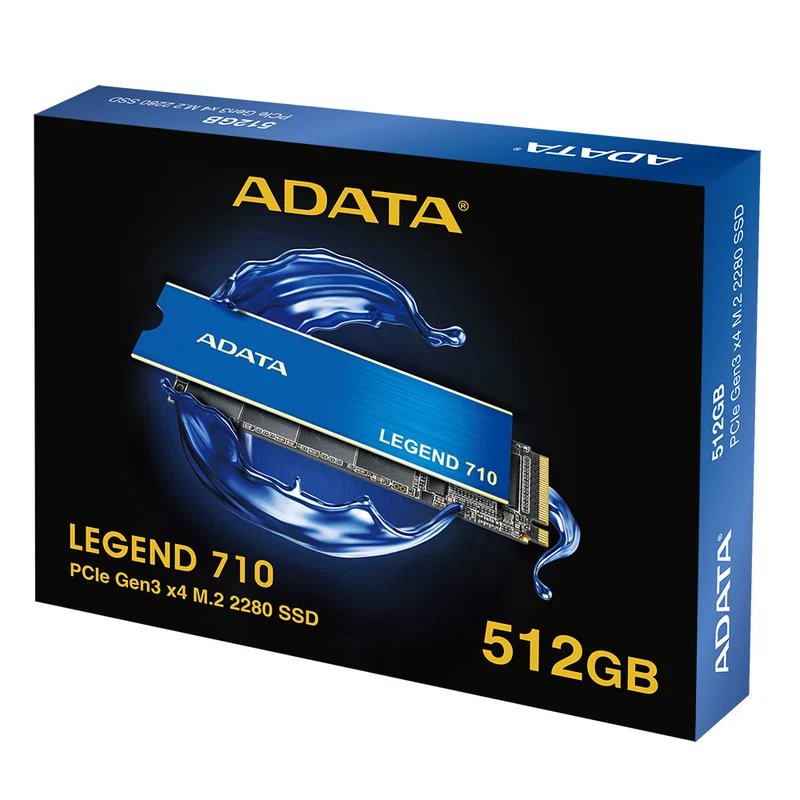 Adata Legend 710 512GB PCIE Gen3 X4 M.2 2280 Internal SSD (ALEG-710-512GCS) - Image 2