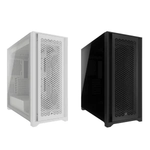 Corsair 5000D Airflow Core Tempered Glass Mid-Tower ATX PC Case (Black, White)