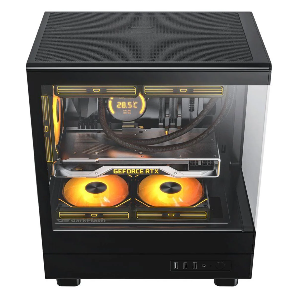 Darkflash DB330M M-ATX PC Case (Black, White) - Image 6