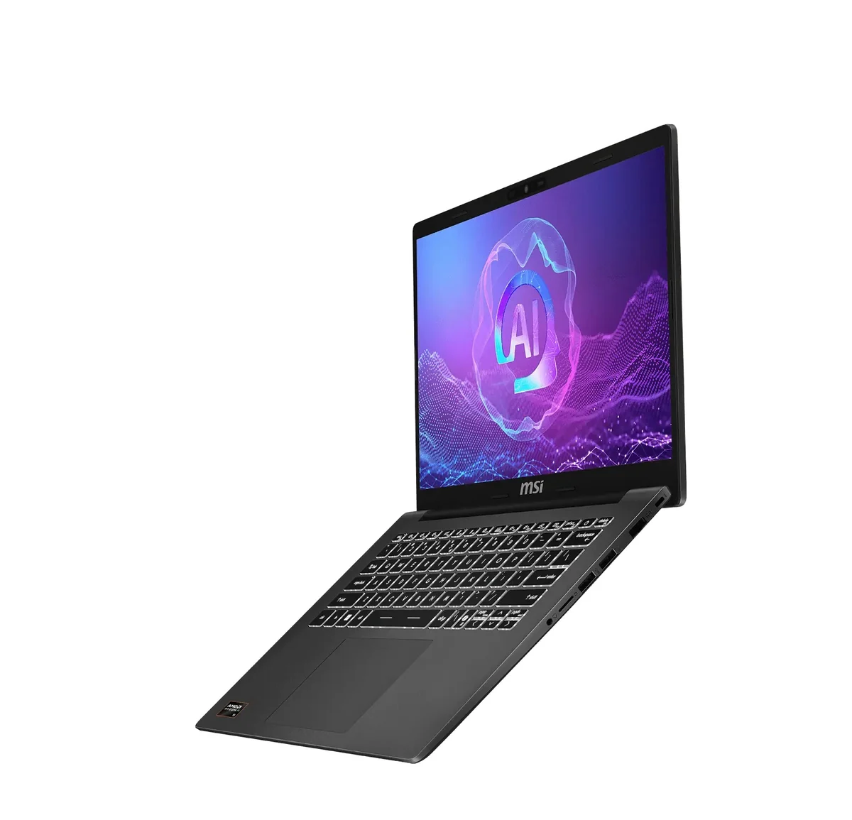 MSI Modern A14 AI+ F3HMG-035PHNN Laptop (Platinum Gray) | 14" FHD (1920x1080) IPS | Ryzen AI 5 330 | 8GB RAM | 512GB SSD | AMD Radeon Graphics | Windows 11 Home | MSI Essential Backpack - Image 3