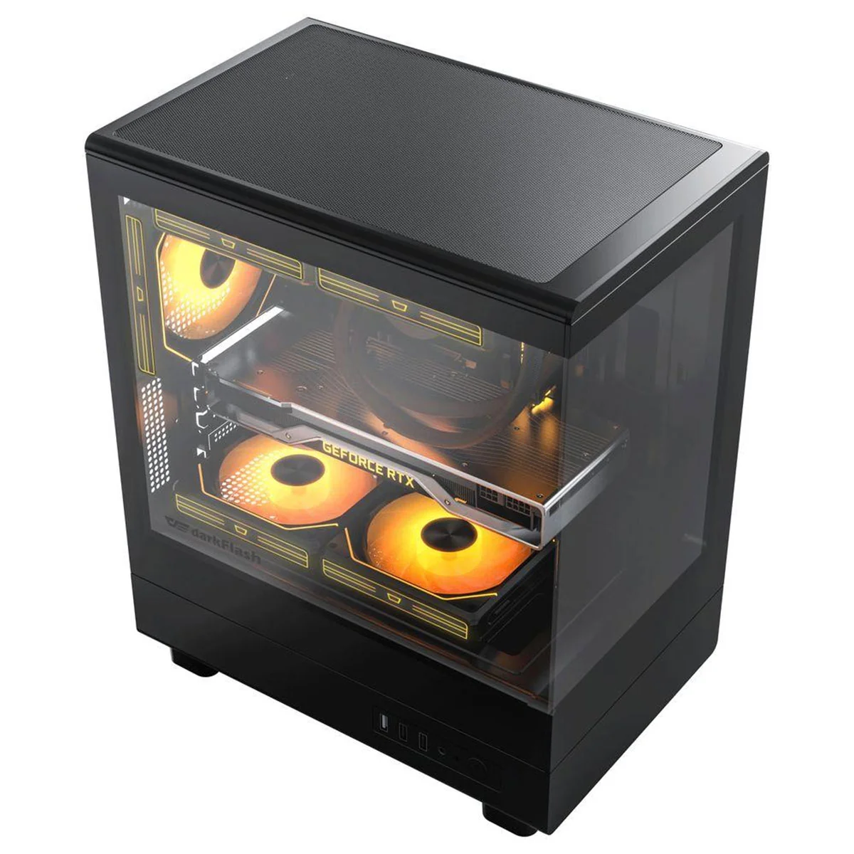 Darkflash DB330M M-ATX PC Case (Black, White) - Image 5