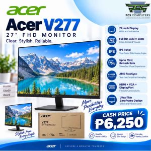 Acer V277 E 27FHD VGA HDMI DP FreeSync Widescreen LED Monitor