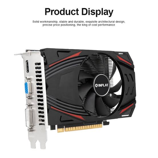 INPLAY graphics card reference image; actual product design may vary