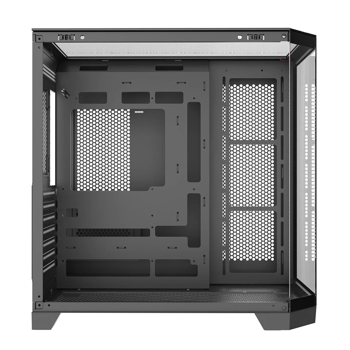 Coolman Zentra Luxe Black ATX Panoramic Glass PC Case - Image 2