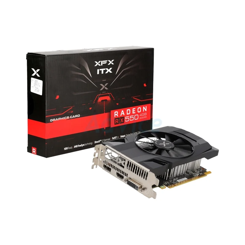 XFX Radeon RX 550 Core Edition 4GB GDDR5 Graphics Card