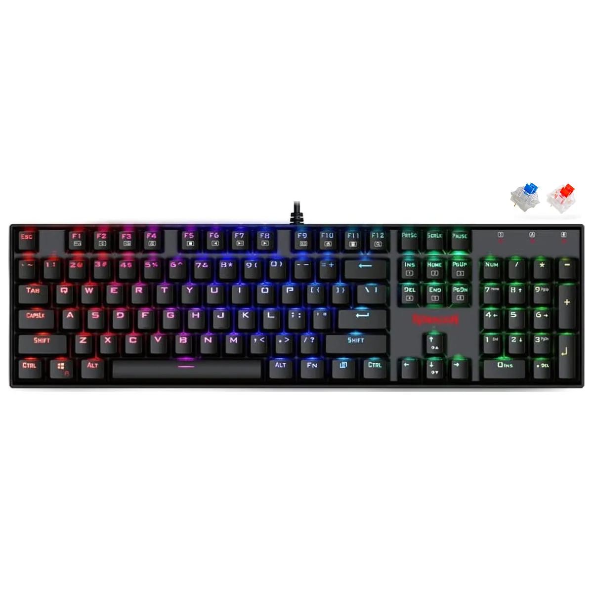 Redragon Mitra K551RGB-1 V2 RGB Mechanical Keyboard — Red Switch