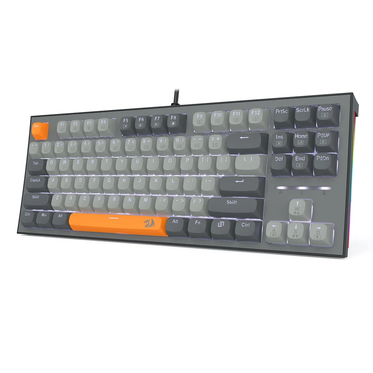 Redragon BES K611-GGO Mechanical Keyboard — Gradient Grey/Orange — product view 2