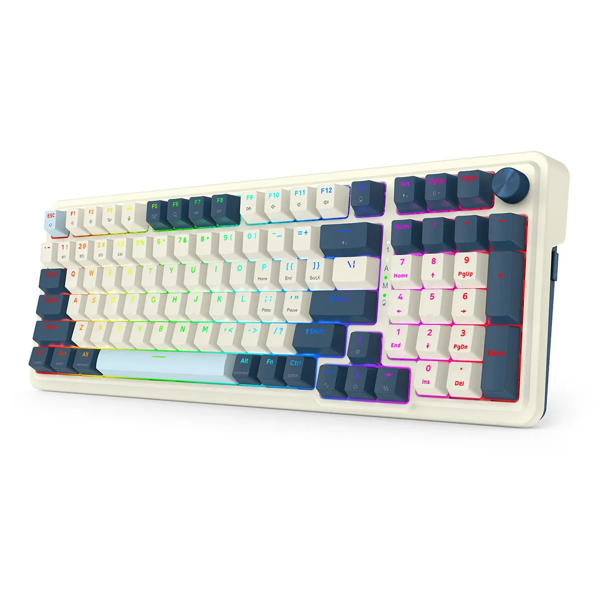 Redragon Eisa Pro K686WB-RGB-PRO Wireless Mechanical Keyboard — White/Blue — product view 2