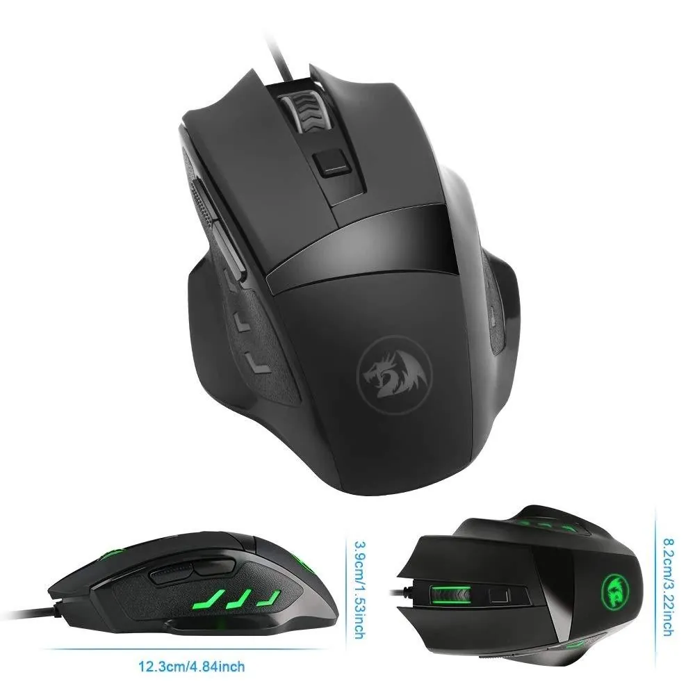 Redragon Phaser M609 Wired Gaming Mouse — Black — product view 2