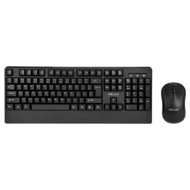DELUX K6700G + M335GX Wireless Keyboard and Mouse Combo