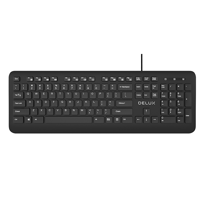 DELUX KA193U + M231BU Wired Keyboard and Mouse Combo